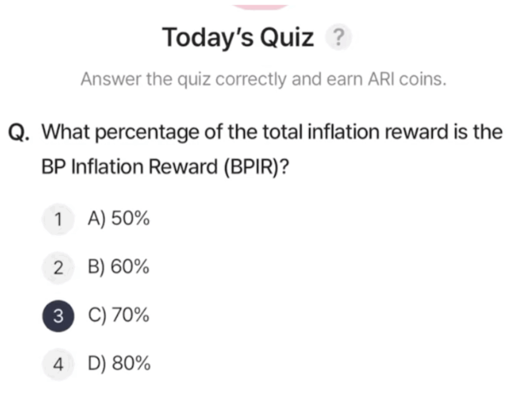 ARI Wallet Daily Quiz Answer 15 July 2025 (AriChain)